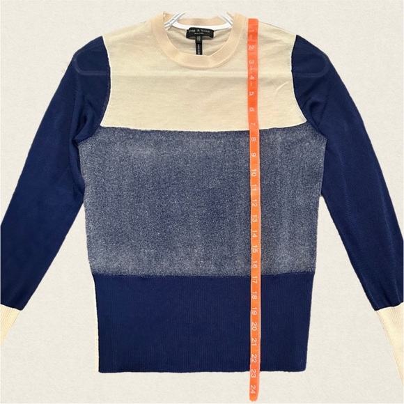 Rag & Bone Marissa Colorblock Pullover Wool Blend Sweater. - Picture 7 of 9
